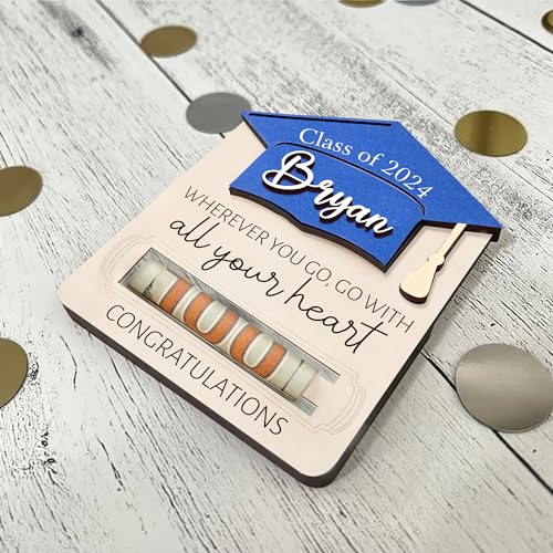 Graduation Money Holder 2024, Personalized Money Holder Graduation Gift, Customized Money Holder, Graduation Cards Bulk, Graduation Leis 2024 (MH17)4