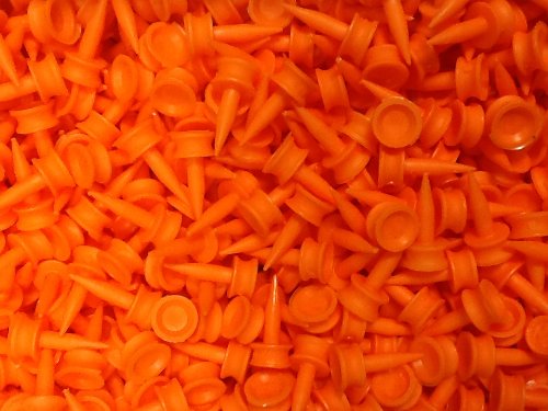 Great Value - 100 x Small ORANGE Castle Golf Tees by Masters