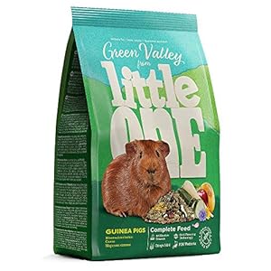 Little One”Grünes Tal” enkel voer voor cavia‘s in zak, 4-pack (4 x 750 g)