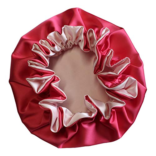 Image of AKISS Baby Infant Newborn Toddler Satin Silk Hair Bonnet for Baby Girl Boy Sleeping Kids Cap Hat