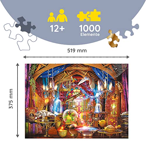 Trefl - Holzpuzzle, Zauberkammer-Puzzle - 1000 Teile, Wood Craft, unregelmäßige Formen, 100 Tierfiguren, hochwertiges modernes Puzzle, DIY… – Ansicht 3