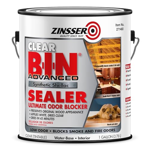 Zinsser 271460 Clear B-I-N Advanced Synthetic Shellac Sealer Gallon