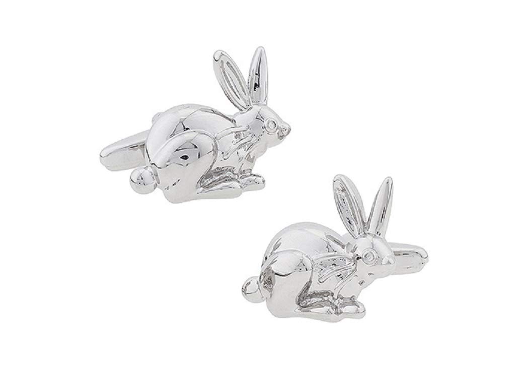 mrcuff Easter Bunny Rabbit Pair Cufflinks in a Presentation Gift Box & Polishing Cloth-picture-43