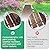 8.2 Ft Wooden Garden Pathway - Weather Resistant Outdoor Roll Out Decorative Walkway, Straight Walkway for Patio Beach Pool Backyard Wedding Party Pathway