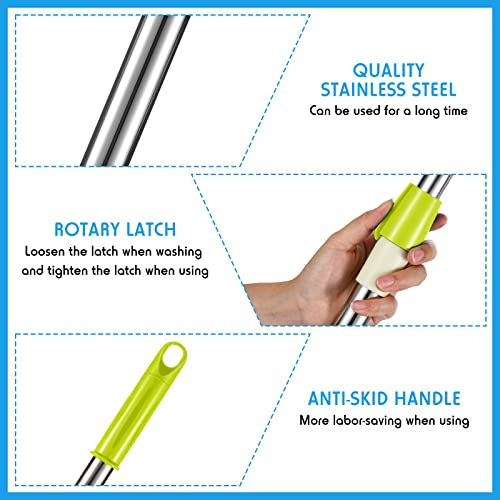 image for Rtteri Spin Mop Replacement Handle 360 Degree Spin Mop Pole Handle Rep