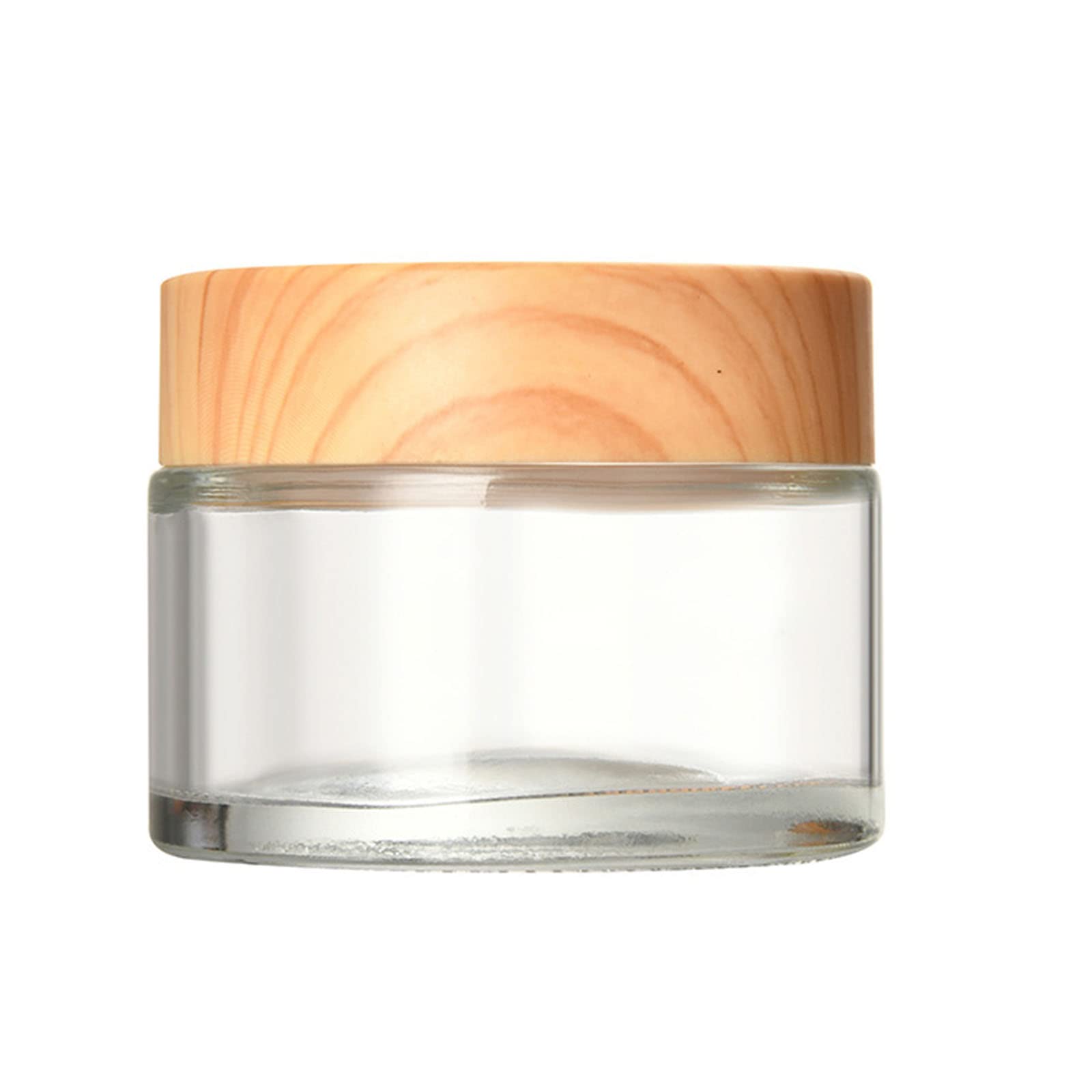 1PC Round Glass Jars with Leakproof Lids Empty Glass Sample Jars for Makeup Face Cream Eye Cream Lip Balm Tool Makeup Sample Container