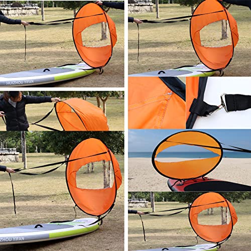 42 inch Downwind Wind Sail Kit Kajak Wind Zeil Kajak Paddle Board Accessoires Draagbare Eenvoudige installatie en snel inzetbaar! - Image 5