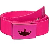 Meister Player Golf Web Belt - Adjustable & Reversible - Hot Pink
