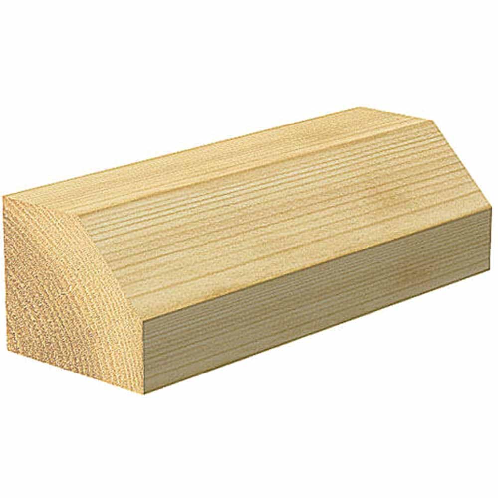 Trend Fresa per smusso 45° guidata da cuscinetto, gambo 1/2, TCT | Per biselli 45° puliti nel legno, guida con cuscinetto, Ø50 mm, lunghezza 19 mm, 46/38X1/2TC