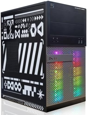 Dell pc Gaming Completo, Ordenador de sobremesa, Quad Core I5 up to 3.6GHz, Radeon RX 550 4GB GDDR5, RAM 16GB, SSD 512GB, WiFi 600M, Bluetooth 5.0, W10P64 (reacondicionado)