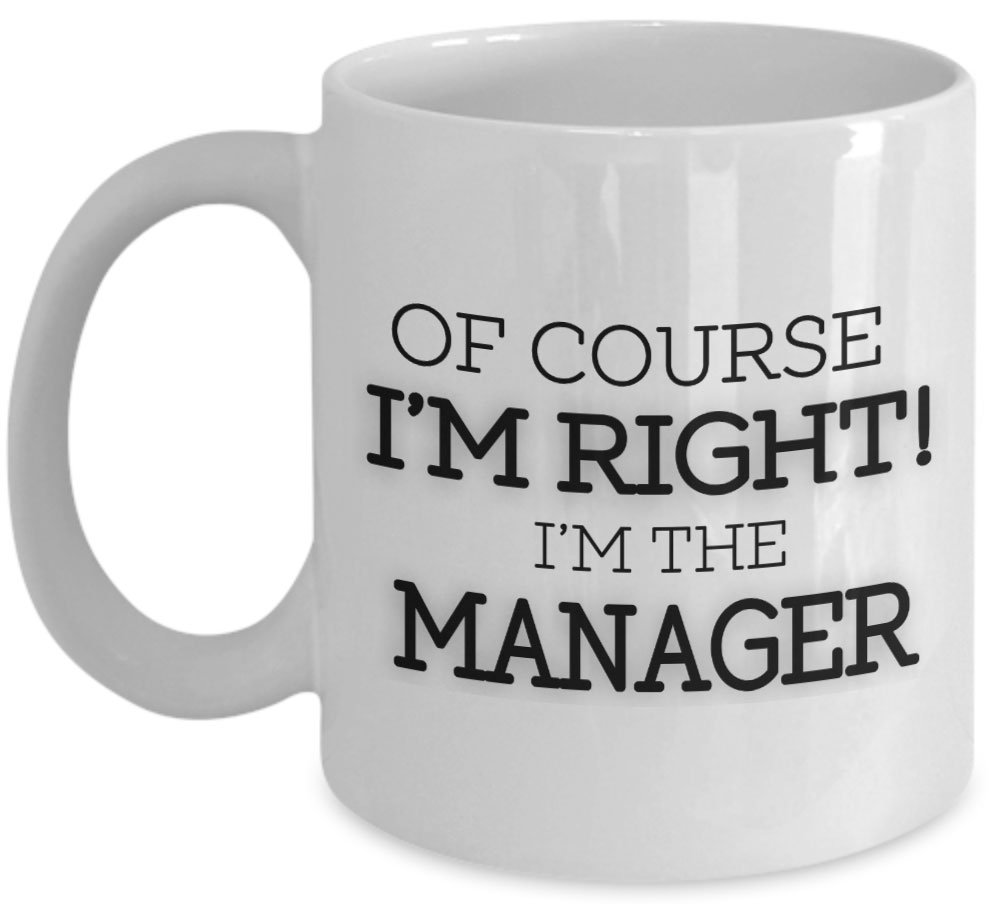 Shaniztoons White Manager Christmas Novelty Gift Mug
