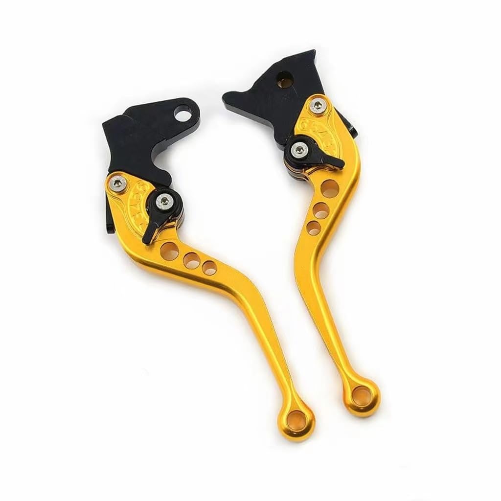 Zhannuobhd Golden 147Mm Brake Clutch Lever For Royal For Enfield 650 For Interceptor For Continental For Int650 For Gt650 8 Color Adjustable Motorcycle Brake Clutch Levers(Golden 147Mm)