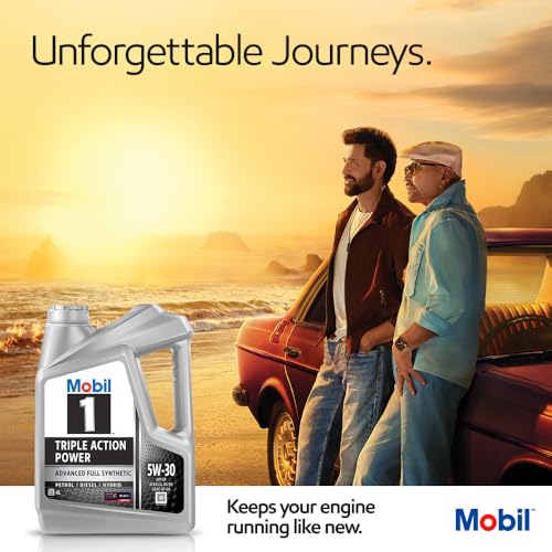Image of Mobil 1 5W30 Fully Synthetic Engine Oil (4 L) | Compatible with car