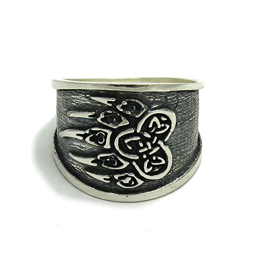Bague argent celtique triquetra 925 femme homme anneau ethnique R001459
