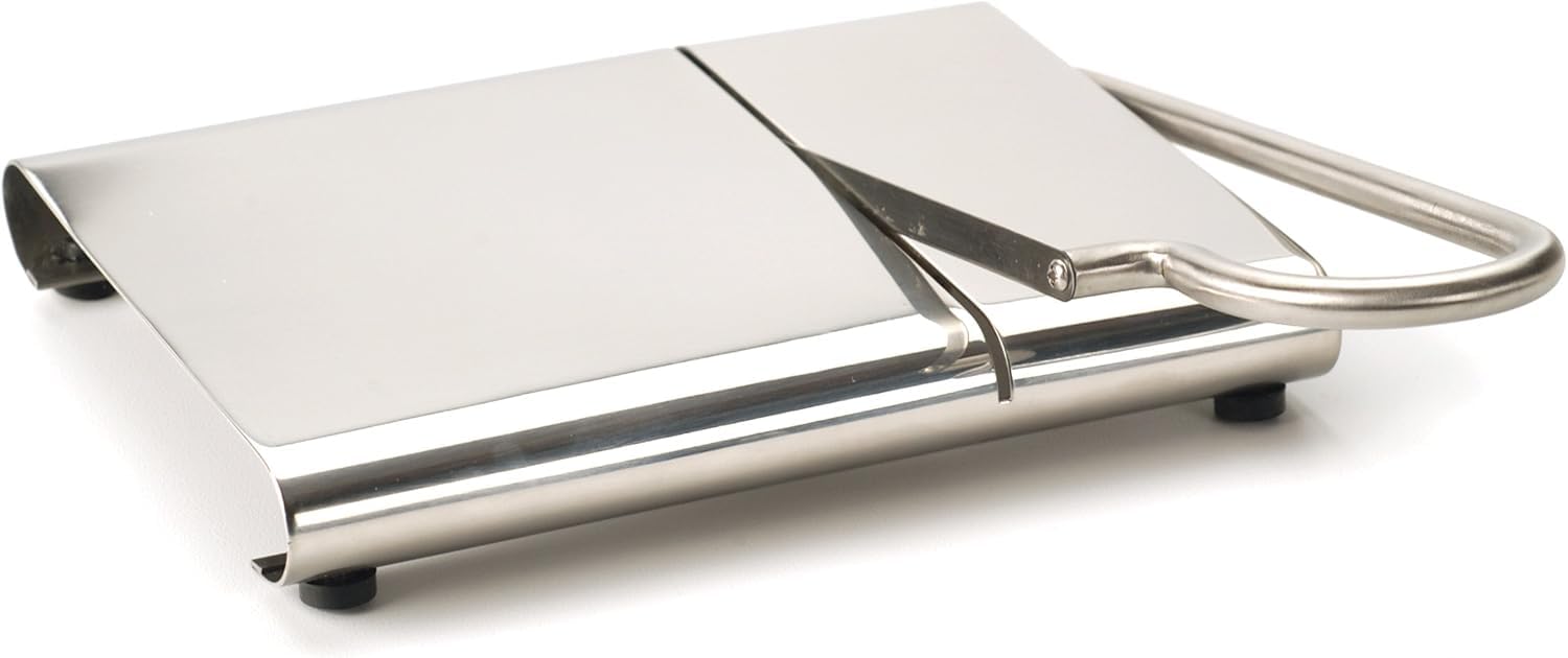 Endurance Collection Cheese Slicer, Guillotine Style Sleek Modern Design, Stainless Steel Blade, Non-Skid Feet, Dishwasher Safe, 7x5.25" Base, 4" Blade