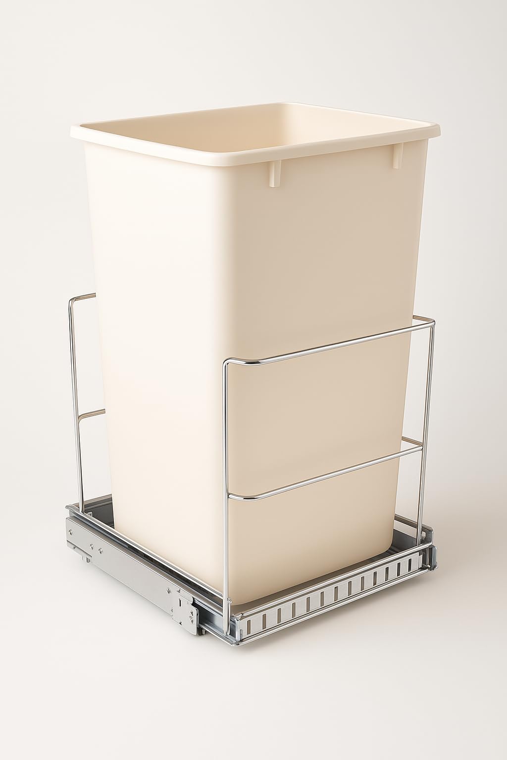 Hold N’ Storage Pull Out Trash Can Under Cabinet, 11”W x 16½”D- Fits Most 35 Qt. Cans–Heavy Duty with Lifetime Limited Warranty- can Not Included - Install Length or Widthwise-Anti Rust Chrome Finish