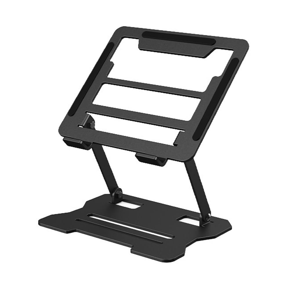 Podstawka pod laptopa, Adjustable Laptop Stand for Desk, Foldable Cooling Holder for Tablet Akcesoria do laptopów(Black)