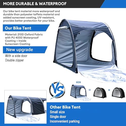 Tente de vélo abri de rangement extérieur imperméable modulable 2 3 4 5 places