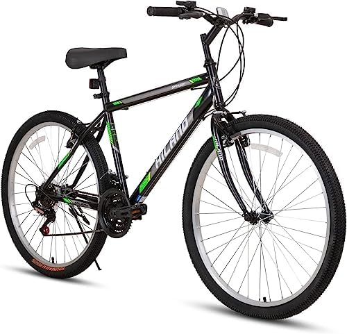 Hiland 26 27.5 Inch Mountain Bike for Mens and Womens,18 Speed Shifter,High-Carbon Steel Hardtail Trail Adult Bicycle…