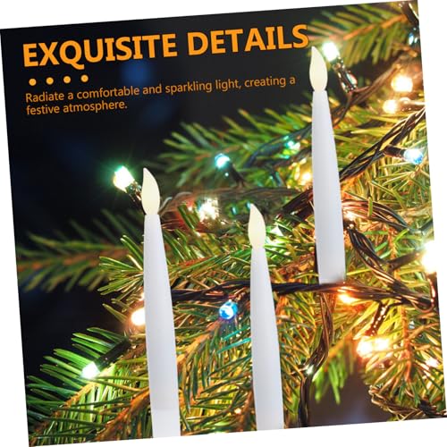 Bougies LED de Noël vintage de qualité supérieure avec clips de fixation - 6