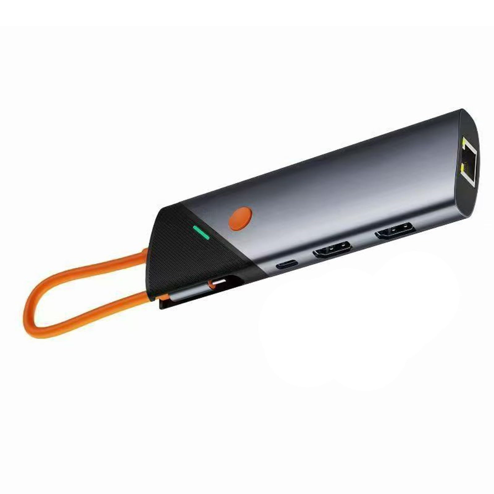 Adattatori multiporte USB C in lega di alluminio 9 in 1 Hub Doppio HDTV 4K 60Hz PD100W Ricarica rapida Gigabit Ethernet per laptop PC desktop Hub USB C con Ethernet