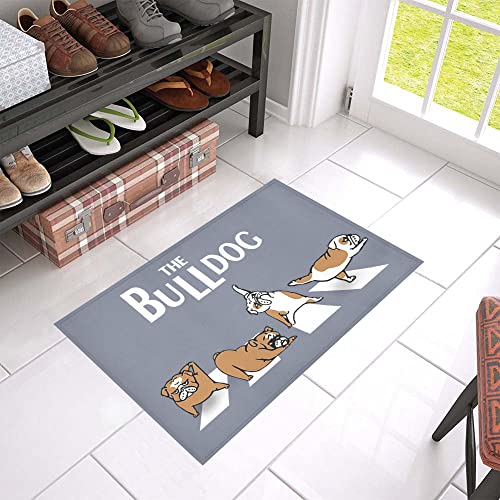 NA Paillasson Interieur extérieur Tapis d’entrée Le paillasson Bulldog des Beatles Cadeau Decoration Maison - Les Beatles, Paul McCartney, John Lennon, RIngo Starr, George Harrison NA Paillasson Interieur extérieur Tapis d'entrée Le paillasson Bulldog des Beatles Cadeau Decoration Maison