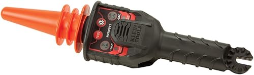 Klein Tools HVNCVT-1 Probador de alto voltaje sin contacto de doble rango, doble rango, indicadores audiovisuales, resistente al agua, con estuche y