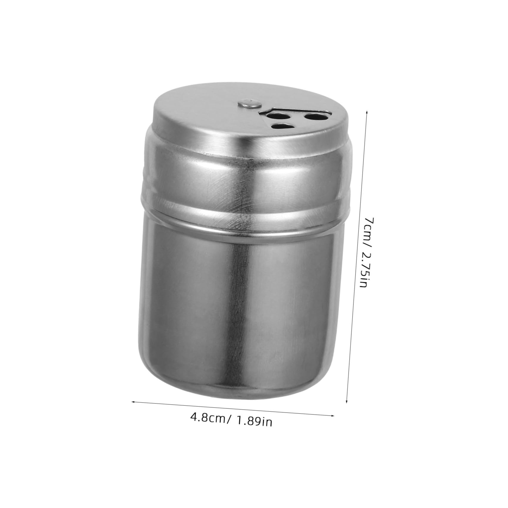 FUNOMOCYA Travel Spice 3-piece Condiment Canisters Stainless Steel Construction for Easy Seasoning Dispenser
