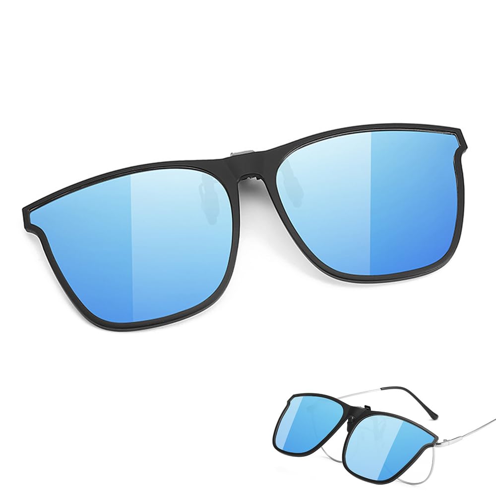 YAMEIZE Occhiali Da Sole Polarizzati A Clip | Flip Up 180° - Uomo E Donna Per Guida E Sport - Foto 9