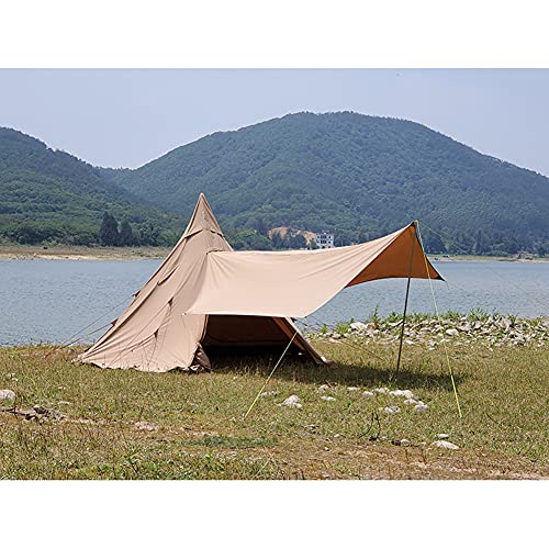 Carpa tipi octogonal portátil para camping miniatura 4
