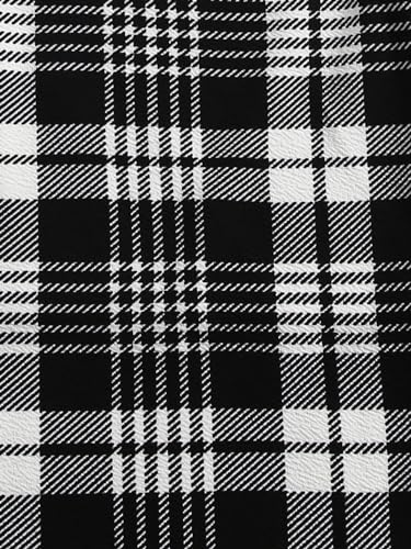 Milumia Girl's Two Piece Outfit Plaid Spaghetti Strap Cami Dress and Top Tee Set4