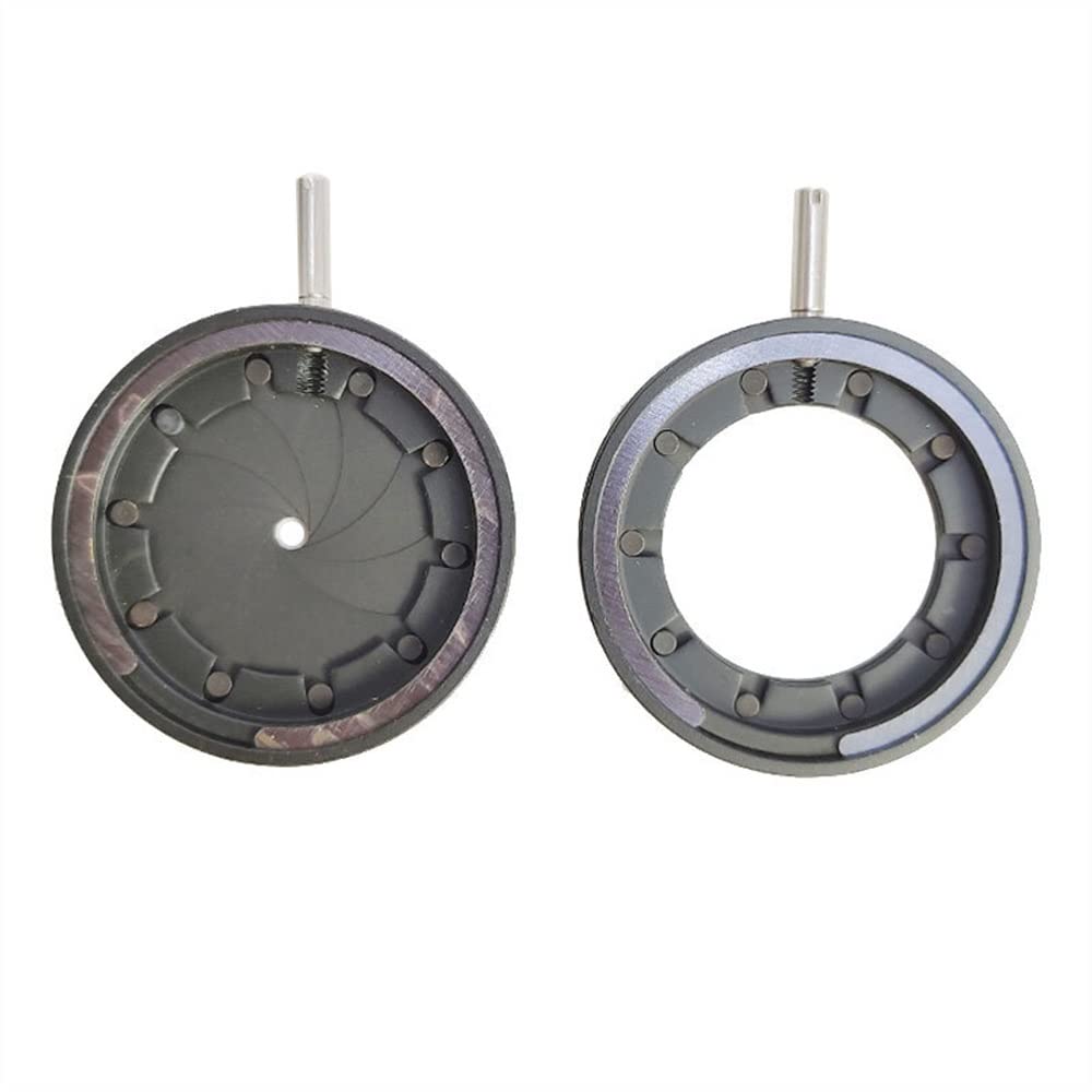 Kit de accesorios para microscopios Diafragma de iris óptico 1-16 mm Condensador de apertura ajustable manual for cámara, microscopio Portaobjetos de microscopio