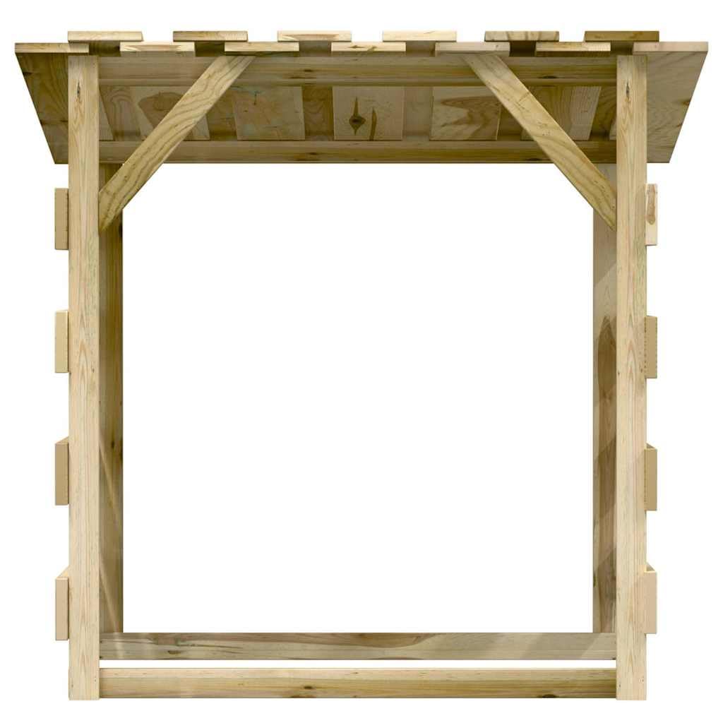 Pergole z dachem 2 szt. Impregnowane drewno sosnowe 100x90x100 cm
