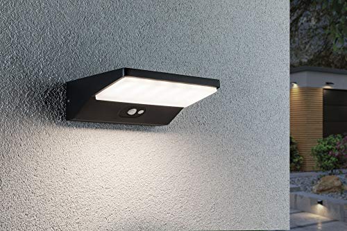 Paulmann LED Outdoor Wall Luminaire IP44 Warm White 3000K 7.4W Dark Grey Alu Garden Lamp, Darkgray, 9W - Image 3