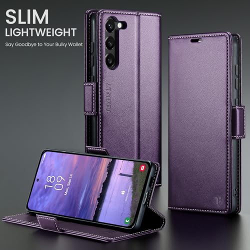Tenifly for Samsung Galaxy S23 Case Wallet with RFID Blocking Card Holder, PU Leather Kickstand Protective Flip Phone Cover Fit for Galaxy S23 6.1", Purple by Tenifly - Used condition - Image 9