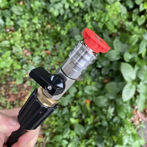 Image of Fieldstar Pressure Washer Nozzle Kit with Connector (5 Spray Nozzles), M22 to 1 /4 inch Quick Connect, High Pressure Car Wash Spray, Fits Most Car Washer Pipes