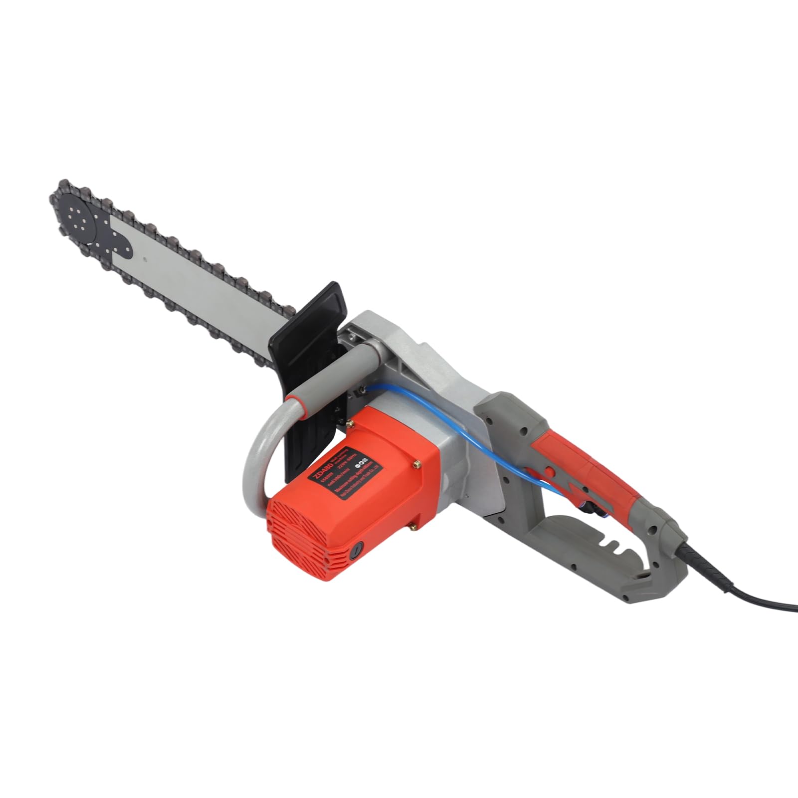 6500 W, cortador de hormigón, sierra eléctrica, motosierra eléctrica para hormigón, sierra de pared eléctrica con refrigeración por agua y extracción de polvo, profundidad de corte de 48 cm, cadena de