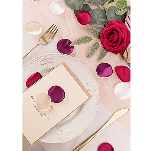 Yuanxue Satin Rose Petals, 200Pcs Flower Petals Artificial Silk Rose Petals For Wedding Party Flower Girl Basket, Home Decor, Baby Shower And Valentine Day (Grey) #TOP6