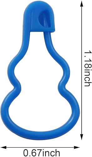 Miniatura 5 de XGNG 200 marcadores de plástico de doble calabaza para tejer, contador de puntada de ganchillo, marcadores de puntada de seguridad de plástico, clip