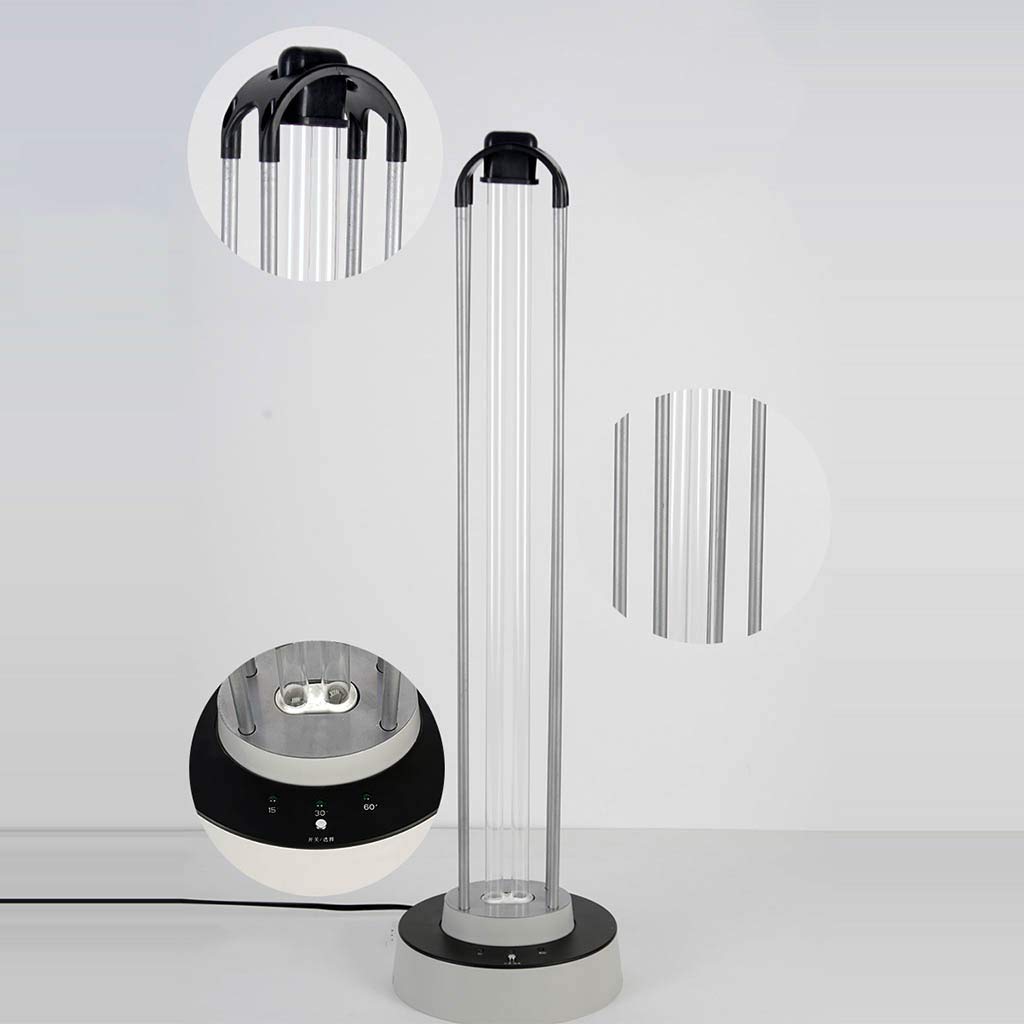 Lámpara De Desinfección UV De 100W - Luz De Esterilización UVC - Lámpara Germicida Ultravioleta - Temporización De Tres Velocidades + 30 Segundos De Inicio Diferido + Control Remoto
