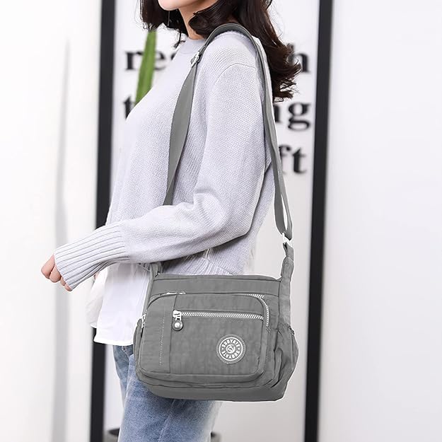Image of ketmart Crossbody Bags Waterproof for Women Handbags Shoulder Bag with Adjustable Strap Women's Crossbody Purses polyester Fabric.