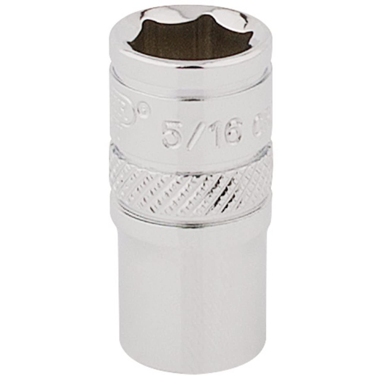 Draper 16522 Micro Satin Chrom Stecknuss – 1/4 Zoll Antrieb, 5/16 Zoll Größe, 6-Punkt