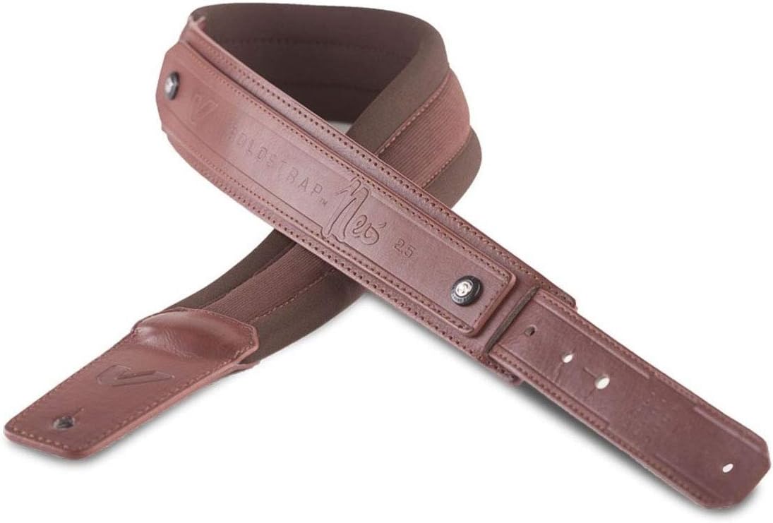 Gruv Gear SoloStrap Neo 2.5-Inch Wide Guitar and Bass Strap, Brown