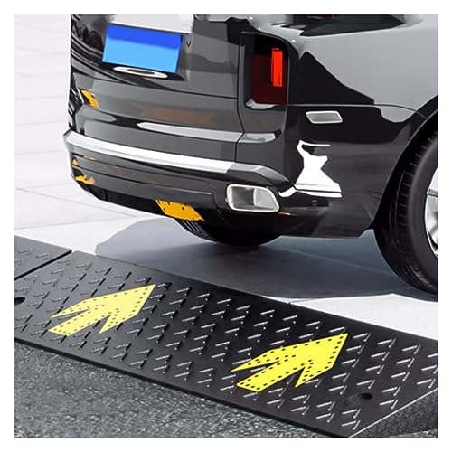 Ramps, Rubber Entry Curbs with 2 Expansion Bolts, Non-Slip Driveway Curb Ramp for Scooter, Cuttable, Size : 100X25X5Cm (Black 100X37X16Cm) (Black 100x37x1