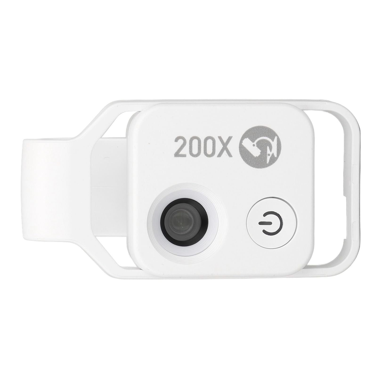 Ejoyous Handymikroskop 200X LED CPL Clip Design für Schmuck (White)