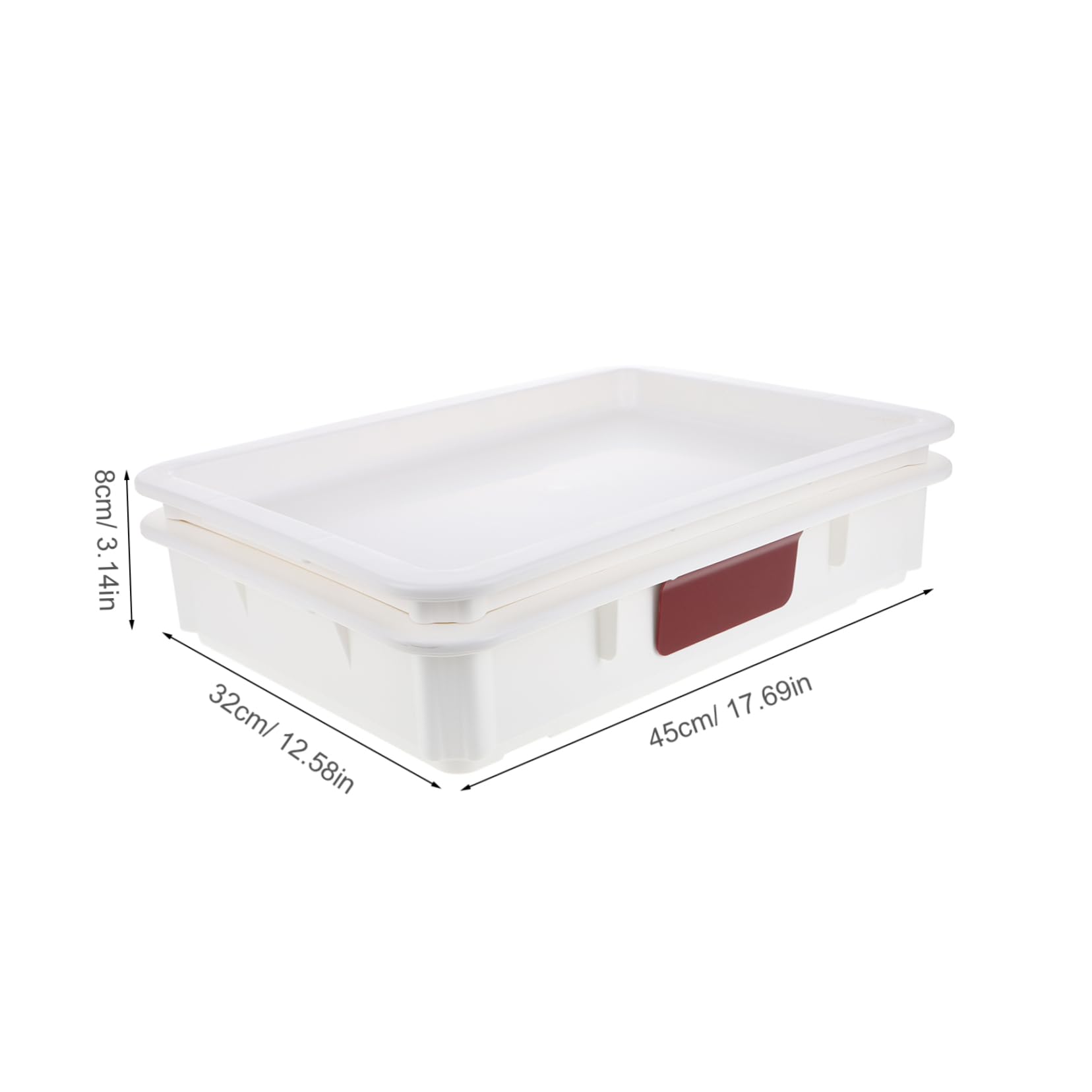 LABRIMP Dough Storage Box Pizza Dough Proofing Tray Mini Pizza Boxes Bulk Bread Proofing Container Refrigerator Organizer