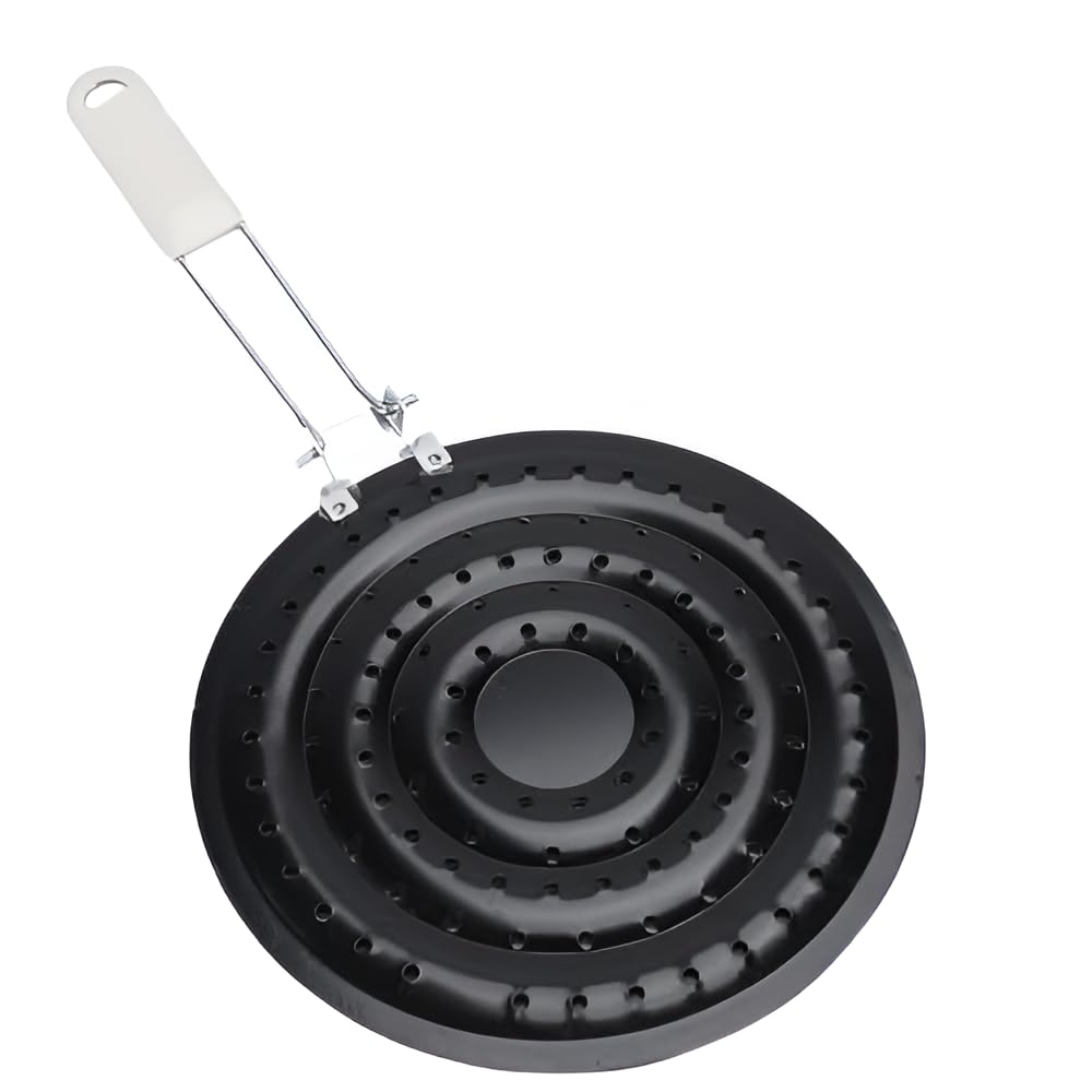 Alark Heat Diffuser Plate Cast Iron Heat Diffuser for Gas Stove Simmer Plate, Induction Cooktop Thickening Stainless Steel Round Hot Roster Kitchen for Electric and Gas StoveTop (36x20.5x1.5 CM)-image-49