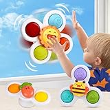 ZHEYU Juguetes Giratorios, 3 Piezas De Juguetes Sensoriales con Ventosas, Juguetes De Baño para Jugar, Aliviar El Estrés,...