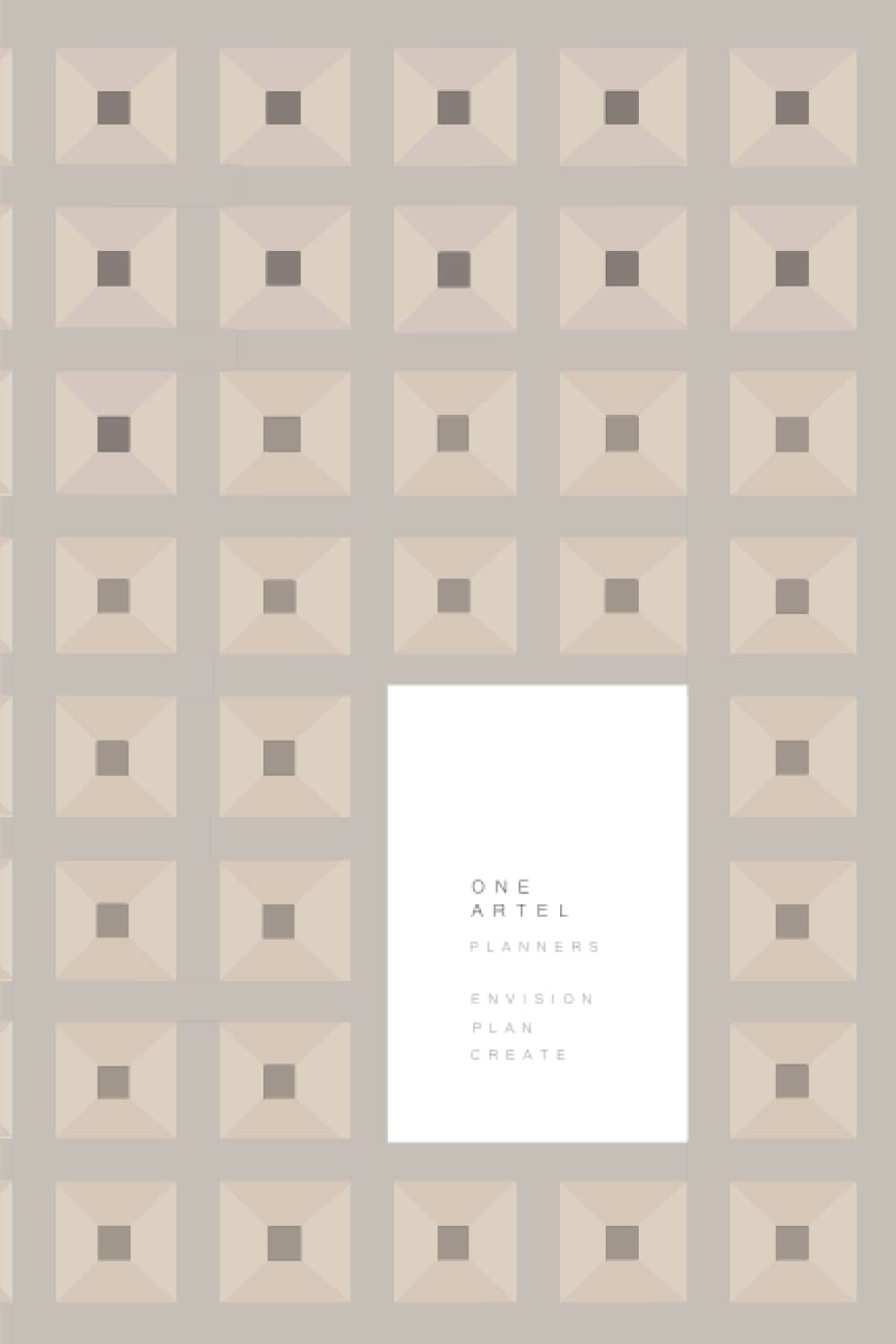 ONE ARTEL PLANNERS: undated start any time 6x9 inch minimalist daily weekly monthly planner