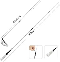 Vista 4 de GMRS - Antena móvil, 150 vatios de doble banda UHF VHF 42 pulgadas, antena de coche para exteriores UHF-macho (PL259) para Motorola Cobra Yaesu